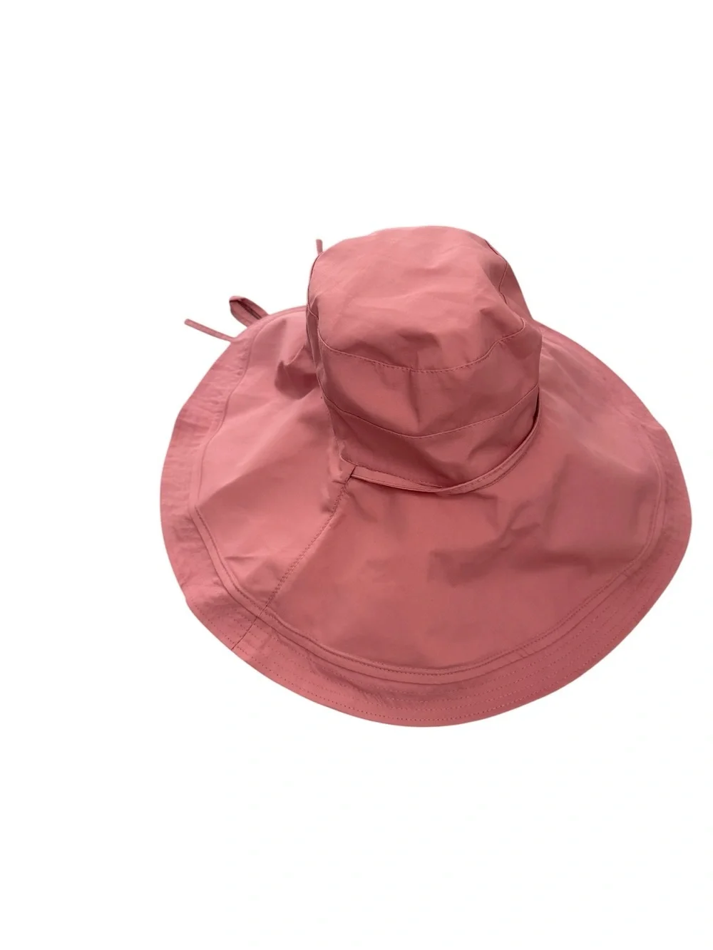NWT Wide Brim Bendable Sun Hat with Chin Tie - Pink
